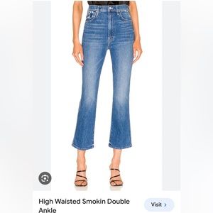 Mother High Waisted Smokin Double Ankle Jeans - Size 27